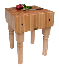 Load image into Gallery viewer, John Boos AB Block Butcher Block Table – 10&quot; Thick, 34&quot; Tall, End Grain Maple in Multiple Sizes &amp; Finishes