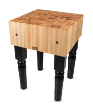 Load image into Gallery viewer, John Boos AB Block Butcher Block Table – 10&quot; Thick, 34&quot; Tall, End Grain Maple in Multiple Sizes &amp; Finishes