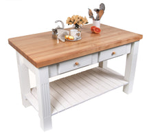 Load image into Gallery viewer, Maple Edge-Grain Butcher Block Kitchen Island