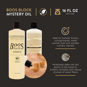 John Boos Mystery Oil & Cream with Applicator Care Package