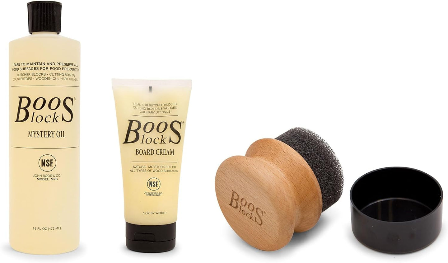 John Boos Mystery Oil & Cream with Applicator Care Package