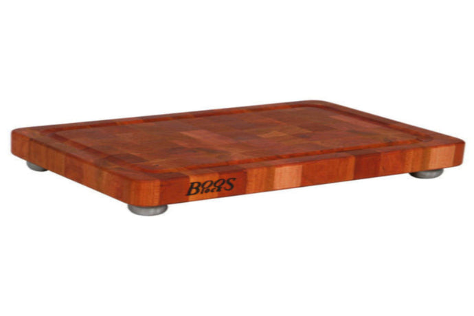 John Boos B Series End Grain Cutting Boards 1-3/4 with Stainless Steel Bun Feet