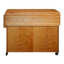 Load image into Gallery viewer, Butcher Block Kitchen Island with Drop Leaf Spice Rack 54228 - Kitchen Furniture Company